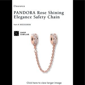 Pandora Rose Safety Chain